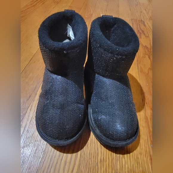 UGG Australia Black Sequin Boots kids size 11 - Picture 1 of 8